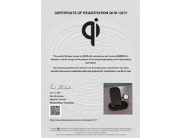 注冊(cè)證明書QI-ID 13377